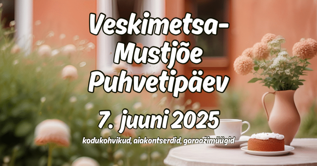 Puhvetipäev tuleb taas Mustjõe asumisse! 🌞 Traditsiooniks saanud suve algust tähistav Puhvetipäev ootab kõiki külalisi nautima hubaseid aiakohvikuid, kuulama me